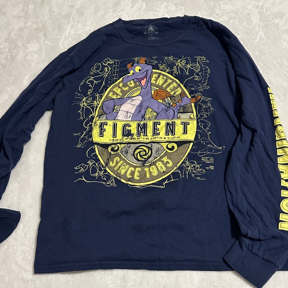 Disney Navy Blue Long Sleeve Shirt